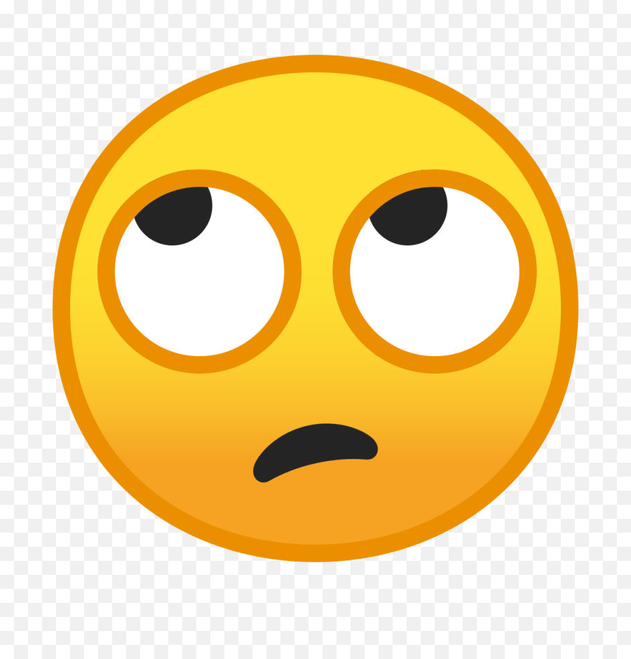 Face With Rolling Eyes Emoji Clipart - Rolling Eyes Emoji Google Png,Eyes Emoji Transparent