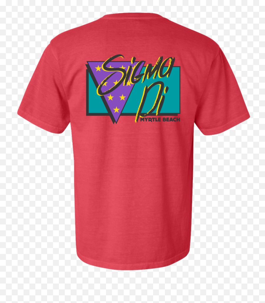 Design - Sigma Pi Neon Retro Triangle U2014 Ib Collegiate Active Shirt Png,Pi Png