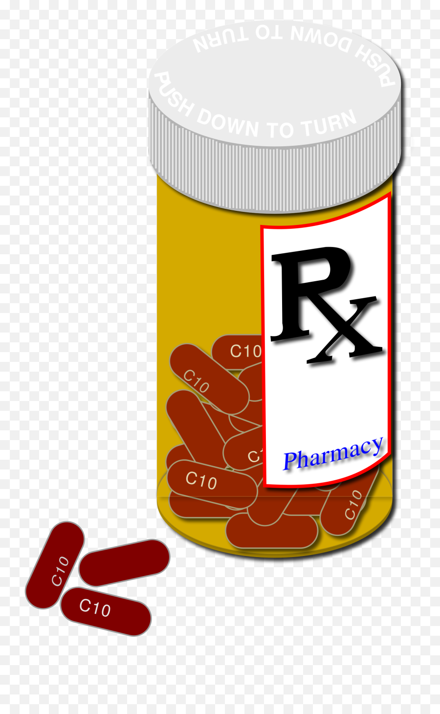 Red Pill Bottle Drawing Free Image - Rx Bottle Clipart Png,Red Pill Png