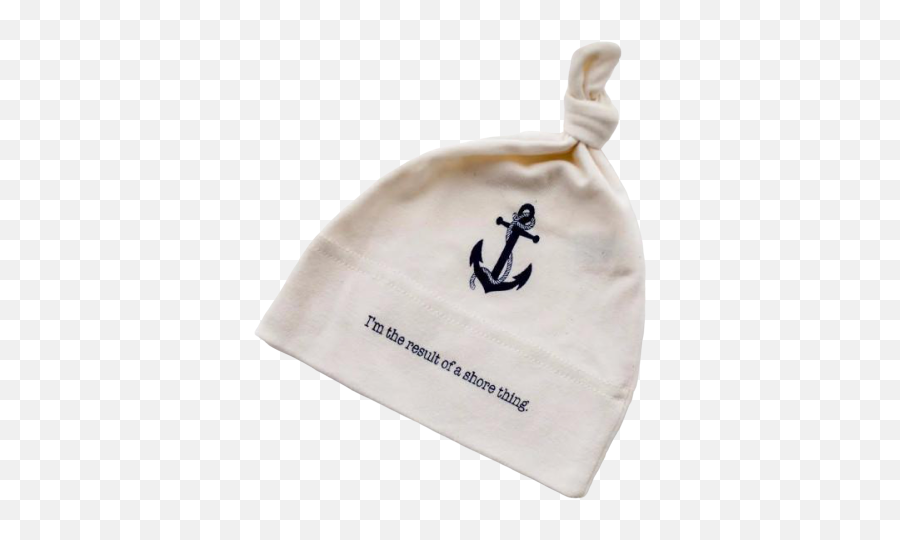 Organic Cotton Baby Hat - Nautical Beanie Png,Anchor Transparent Background