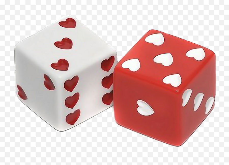 Download Heart Dice Png - Red Dice With Hearts,Dice Png