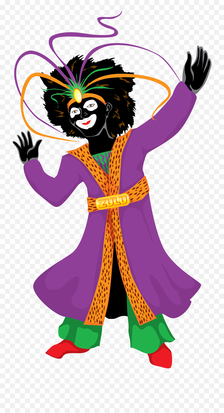 Download Mardi Gras Indian Clipart Hd - Mardi Gras Zulu Clipart Png,Mardi Gras Png