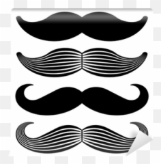 Vector Mustache Vintage Black Icons Wall Mural U2022 Pixers We Live Change - For Adult png