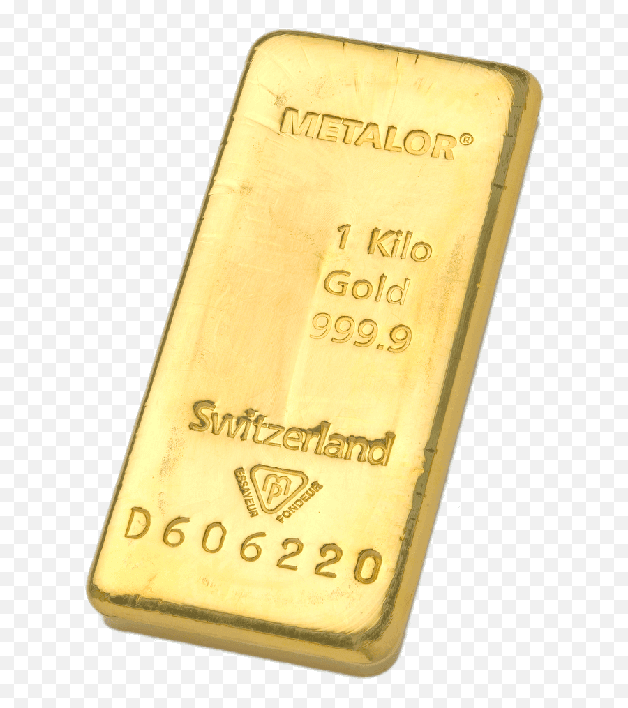 1kg Metalor Gold Bar - Gold Bar Png,Gold Bar Png