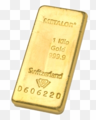 1kg Metalor Gold Bar - png