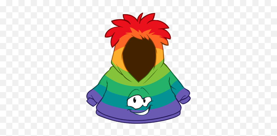 Rainbow Smirk Hoodie Club Penguin Online Wiki Fandom - Portable Network Graphics Png,Smirk Png