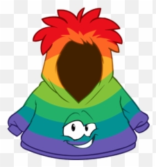 Rainbow Smirk Hoodie Club Penguin Online Wiki Fandom - Portable Network Graphics Png,Smirk Png