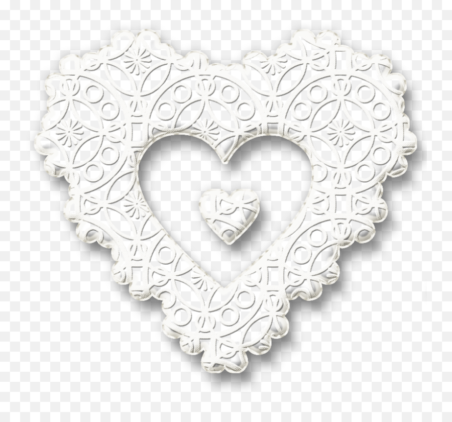 White Lace Heart Png U0026 Free Heartpng Transparent - White Lace Heart Clip Art,White Heart Png