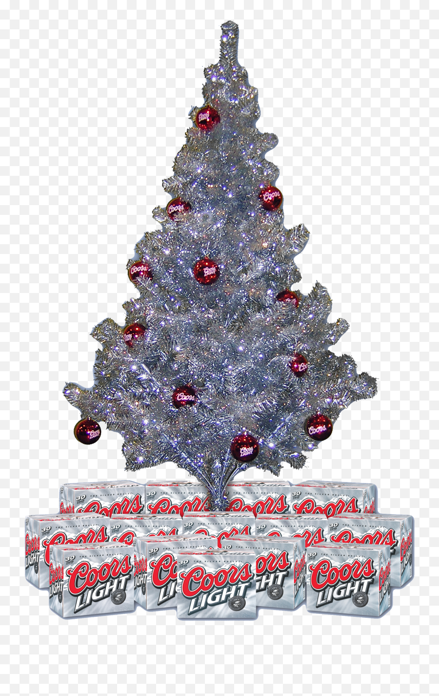 Coors Christmas Tree Crewdesign Popdisplays Advertising Png Light