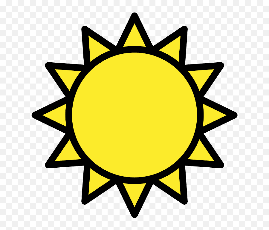 Sun Emoji Clipart - Sun Clock Icon Png,Sun Emoji Png