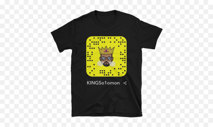 Kingu0027s So1omon Snapchat Logo T Shirt U2014 K1ng Png Black