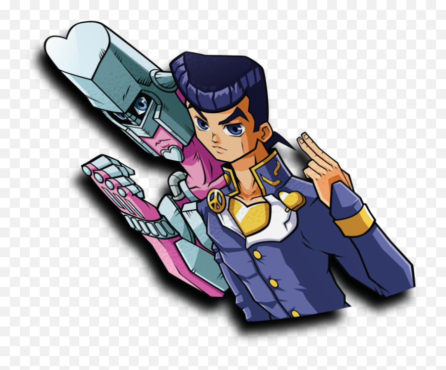 Josuke Higashikata Half Peeker Sticker - Fictional Character Png,Josuke Png