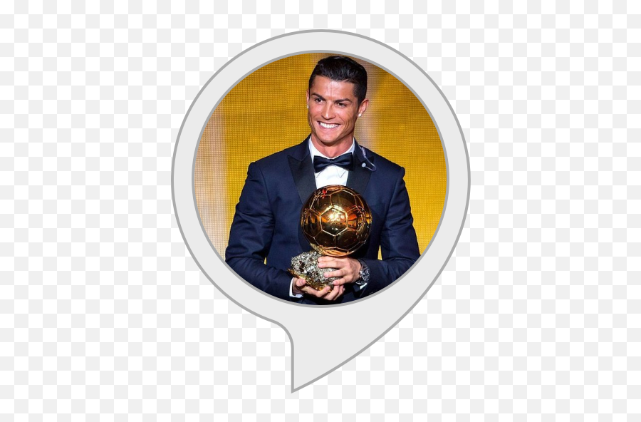 Amazoncom Cr7 Facts Alexa Skills - Player With Golden Ball Png,Cr7 Png