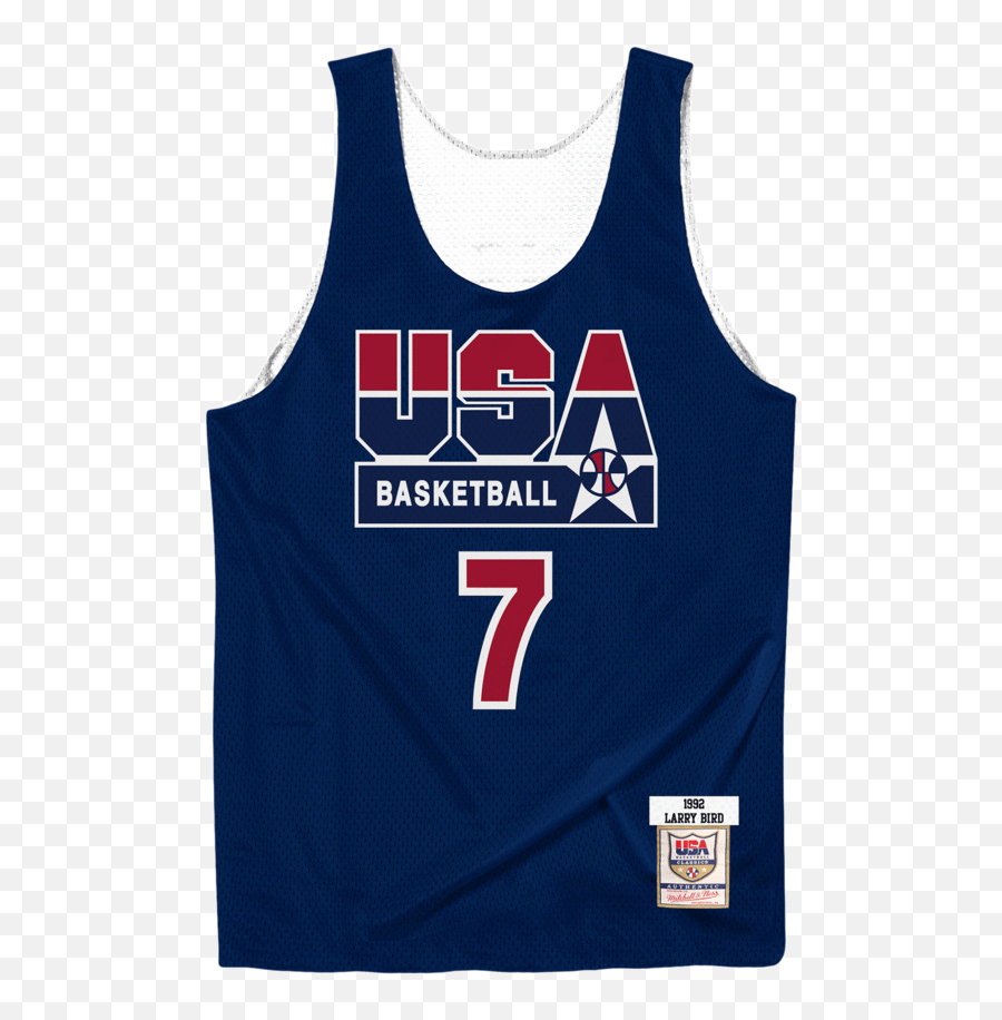 Mitchell U0026 Ness Dream Team Larry Bird Reversible Practice Jersey - Jordan Usa Practice Jersey Png,Larry Bird Png