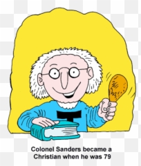 Colonel Sanders Became A Christian When - Happy Png,Colonel Sanders Png