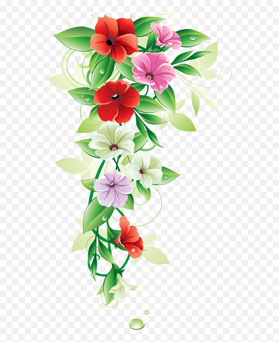 Flower Graphic Free Library Png Files - Border Flower Design Png,Flower Graphic Png