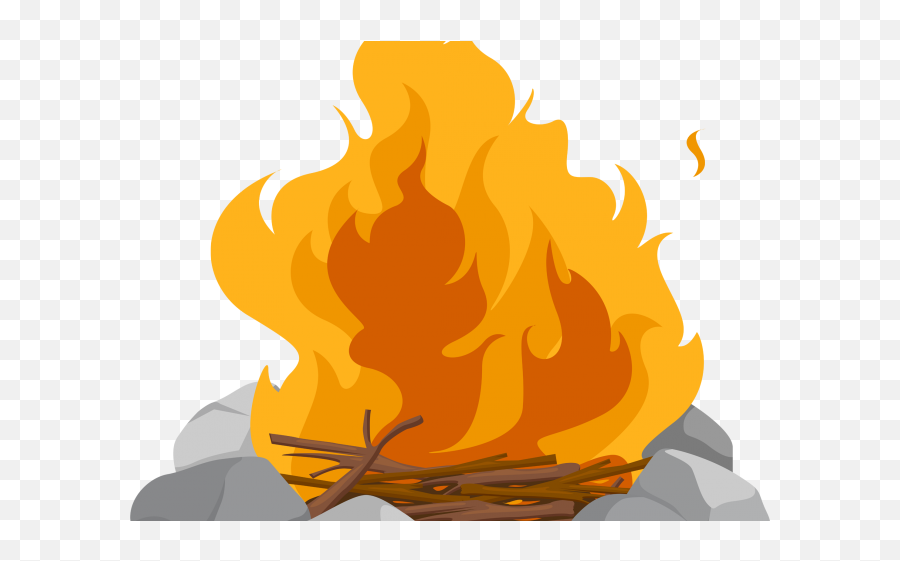 Camp Fire Clipart - Campfire Vector 640x480 Png Clipart Transparent Background Campfire Png,Fire Vector Png