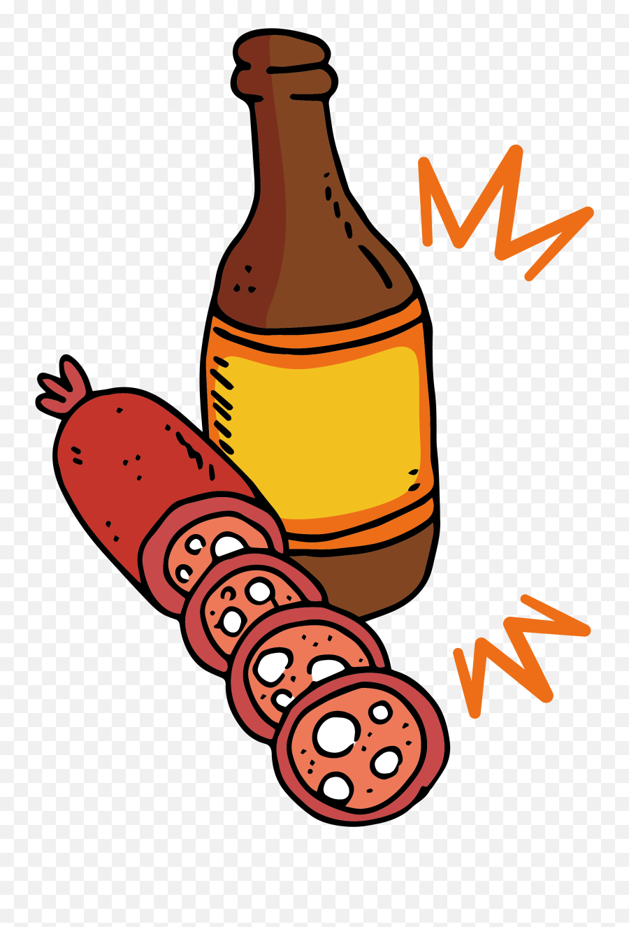 Library Of Free Clip Transparent Apple Beer Png Files - Sausage,Beer Bottles Png