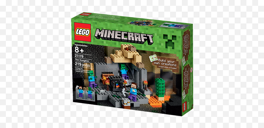 Minecraft 21119 Brand New Lego Zombie Minifigure Petzlifecom - Minecraft Lego The Dungeon Png,Minecraft Zombie Png