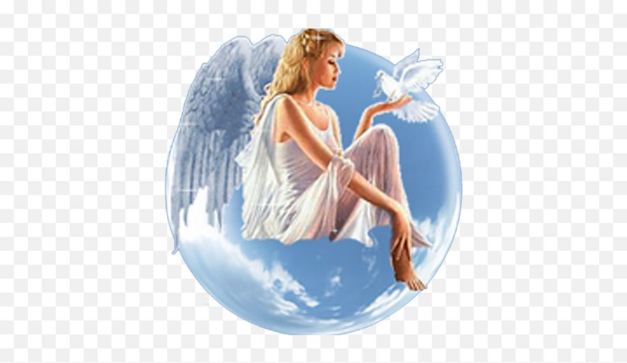 Gina - Angel Holding A Dove Png,Celestial Icon Of Angels