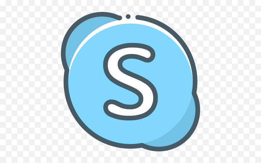 Logo Skype Free Icon Of Social Media - Logo Skype Icon Png,Skype Person Icon