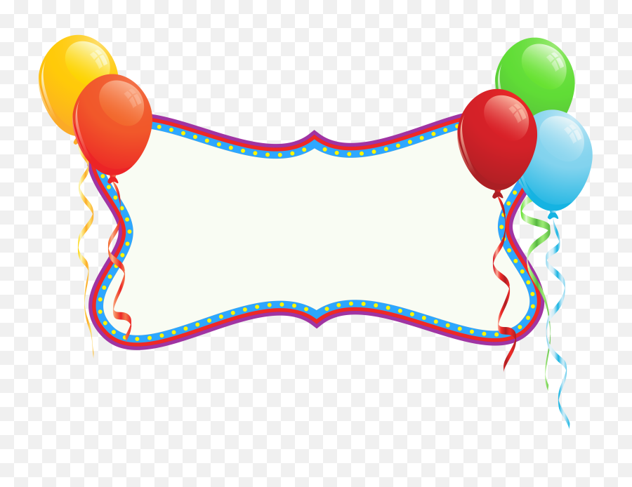 Personalized Birthday Banner For Invitations Holiday - Banner Birthday Png,White Balloons Png