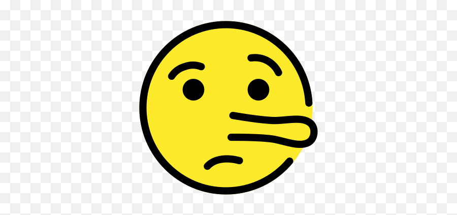 Lying Face Emoji - Symbols For Lying Png,Icon Images For Lies