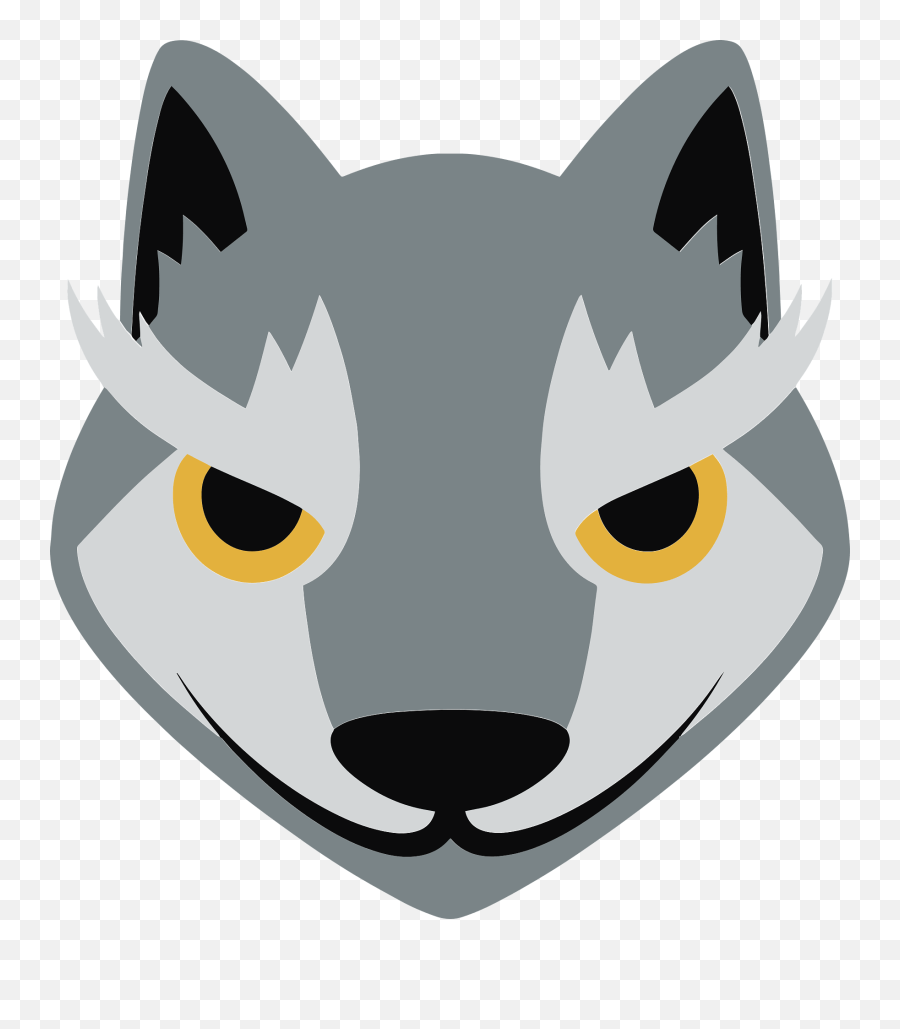 Wolf Emoji Animals - Free Vector Graphic On Pixabay Cute Cartoon Wolf Face Png,Wolf Face Png