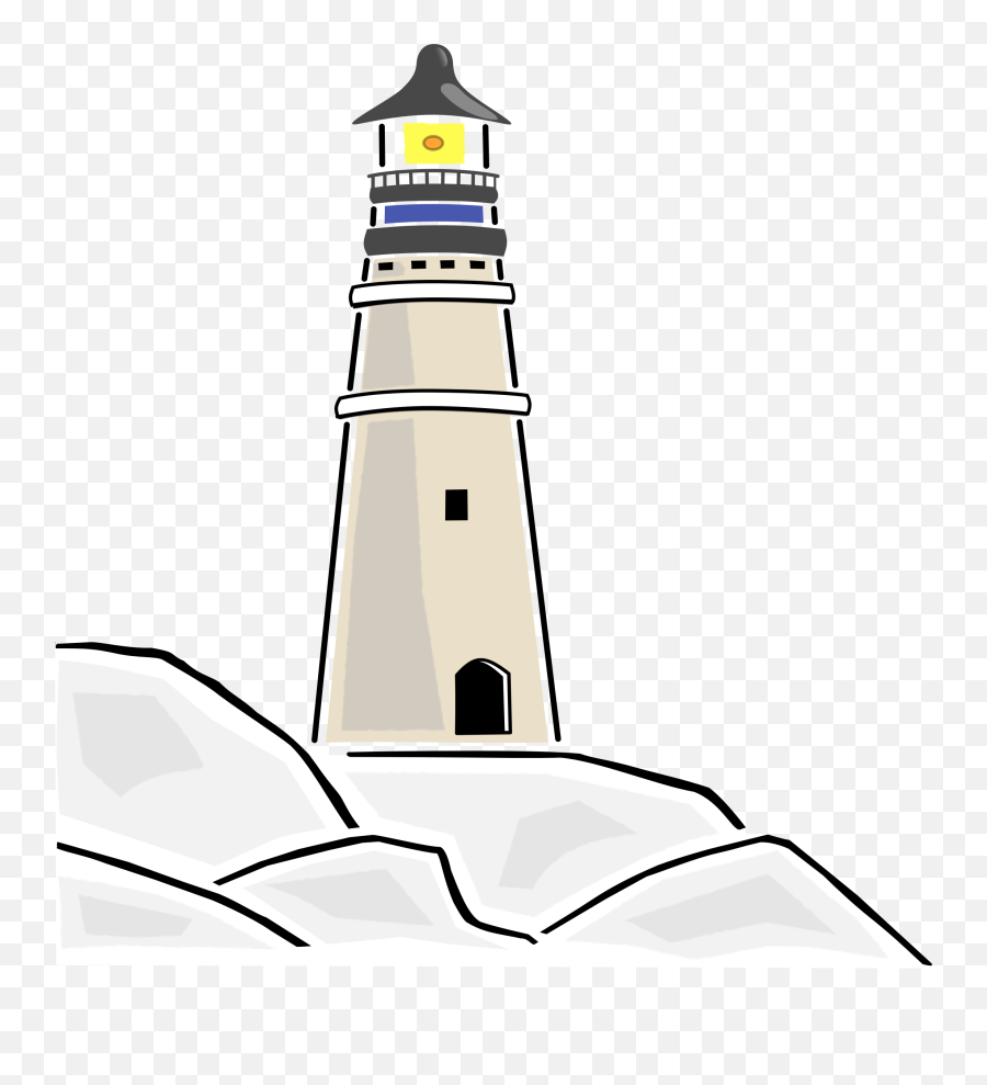 Lighthouse Transparent Rock Clipart Picture 1428528 - Transparent Image Of Lighthouse Png,Rock Clipart Transparent