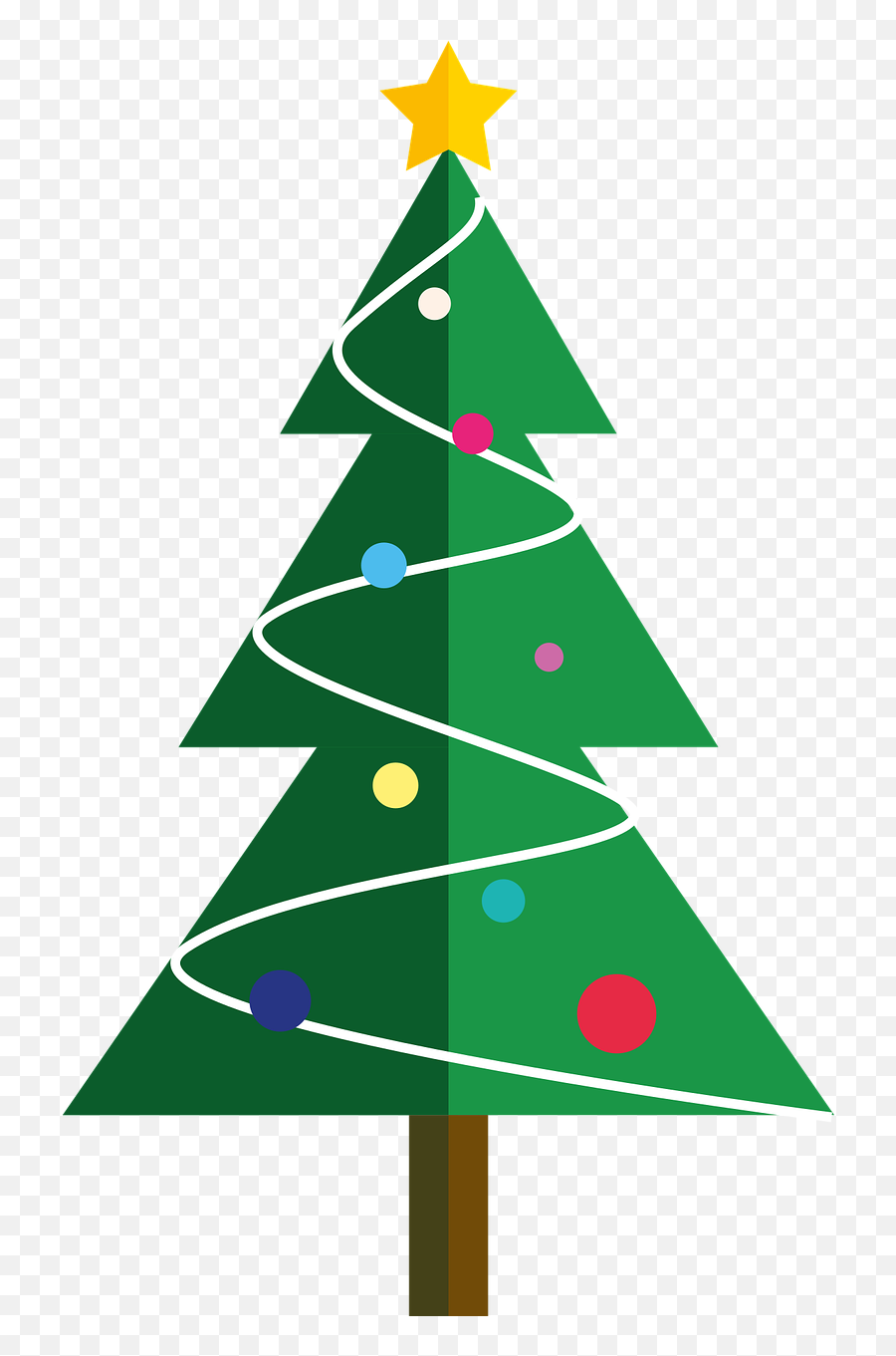 Xmas Tree Christmas - Free Vector Graphic On Pixabay Star On Top Of Christmas Tree Clipart Png,Christmas Tree Icon Free