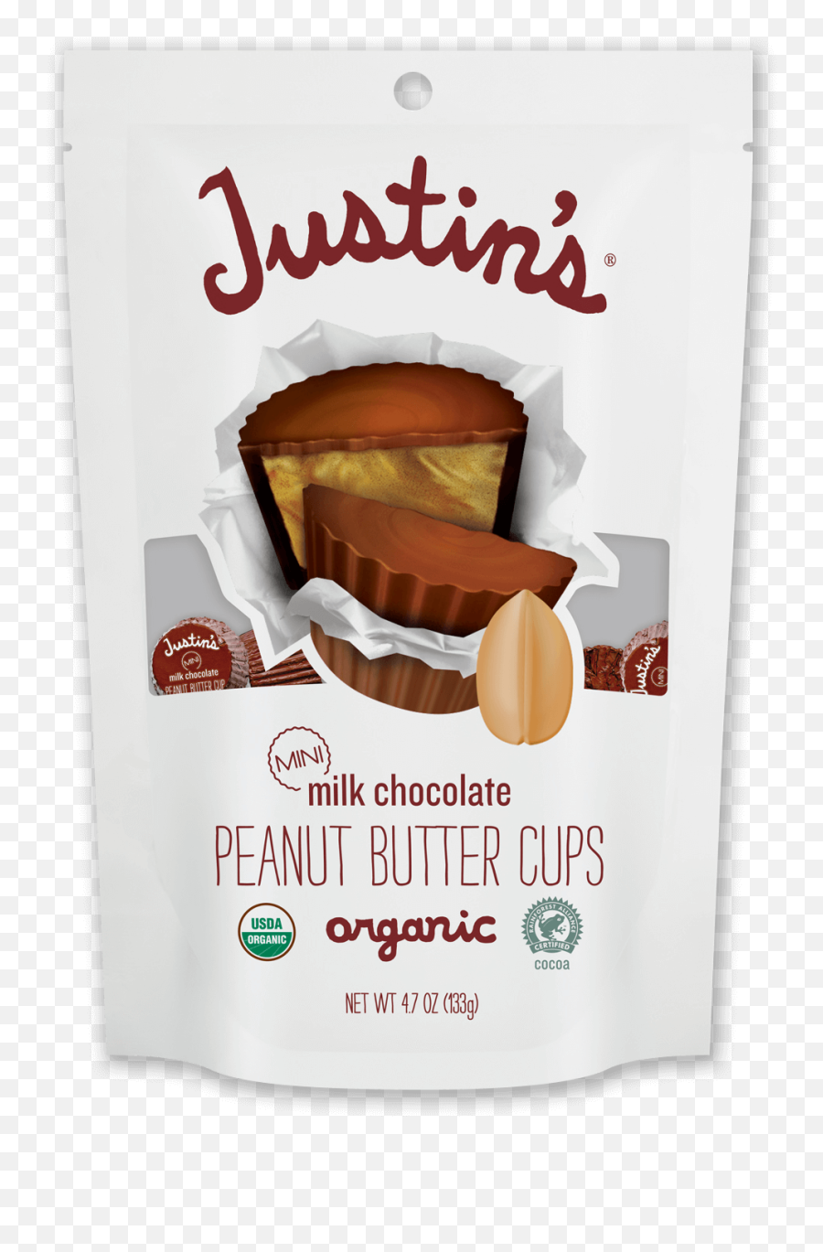 Mini Milk Chocolate Peanut Butter Cups Justinu0027s Products - Dark Chocolate Peanut Butter Cups Png,Peanut Butter Icon