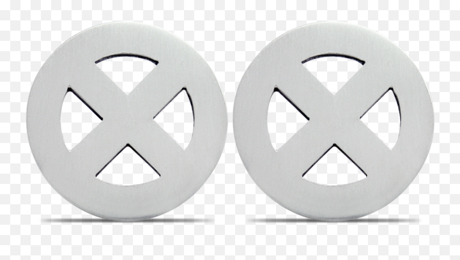 Made In Canada Sterling Silver X - Men Logo Cufflinks Model Earrings Png,Xmen Logo Png