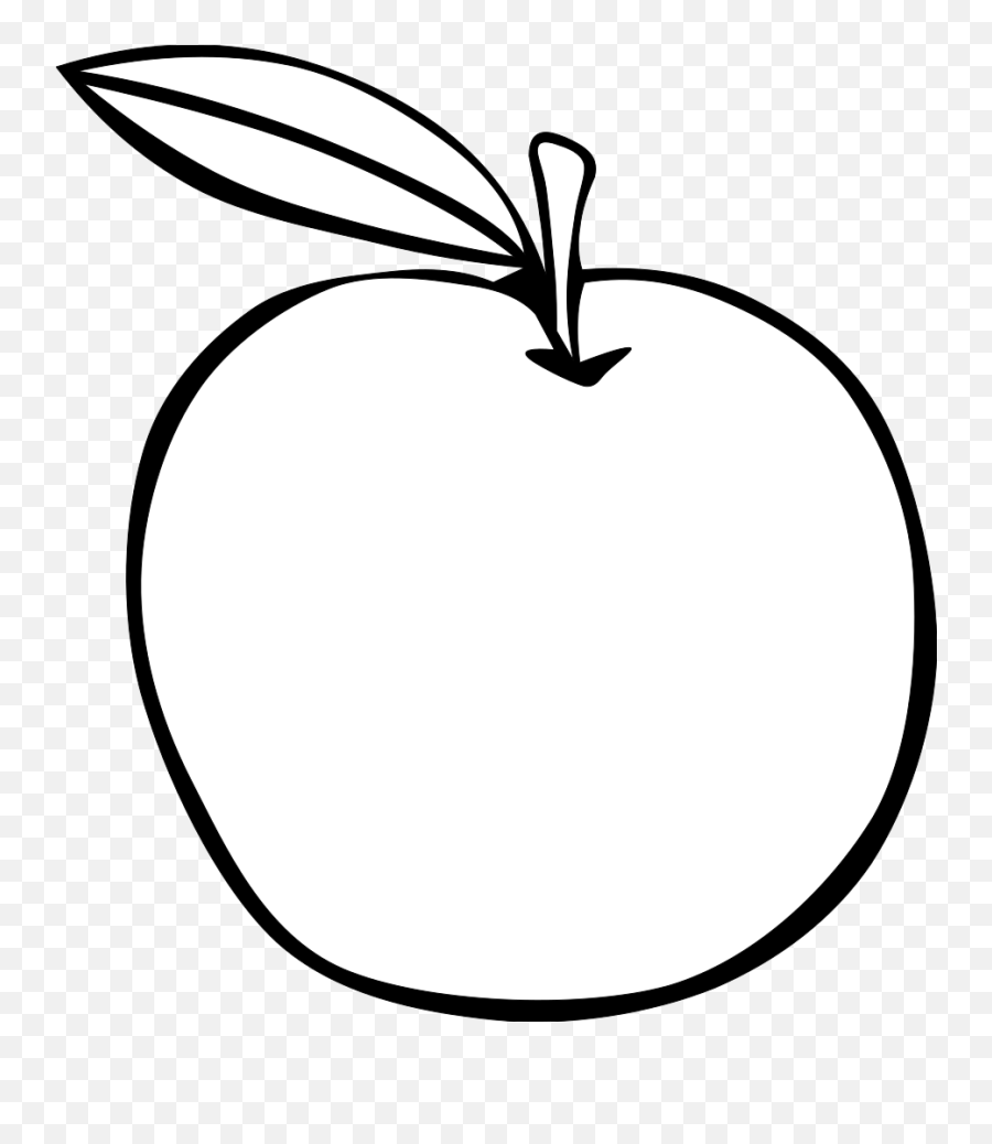 Black Apple Food Fruit Menu Apples Outline - Public Png,Black Apple Logo