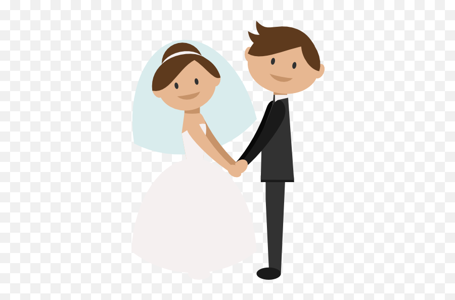 Transparent Background Wedding Clipart - Bride And Groom Cartoon Png,Wedding Clipart Png