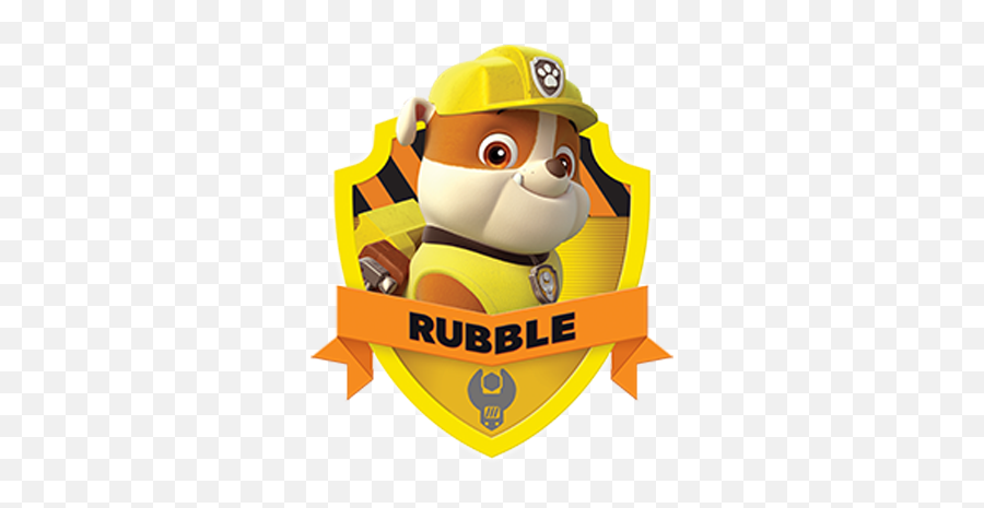 Paw Patrol Characters Rubble - Paw Patrol Rubble Png,Rubble Png