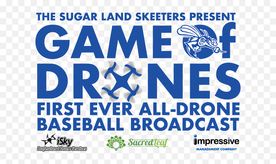 Skeeters To Have All - Drone Broadcast On Sept 22 Sugar Land Skeeters Png,Drones Png
