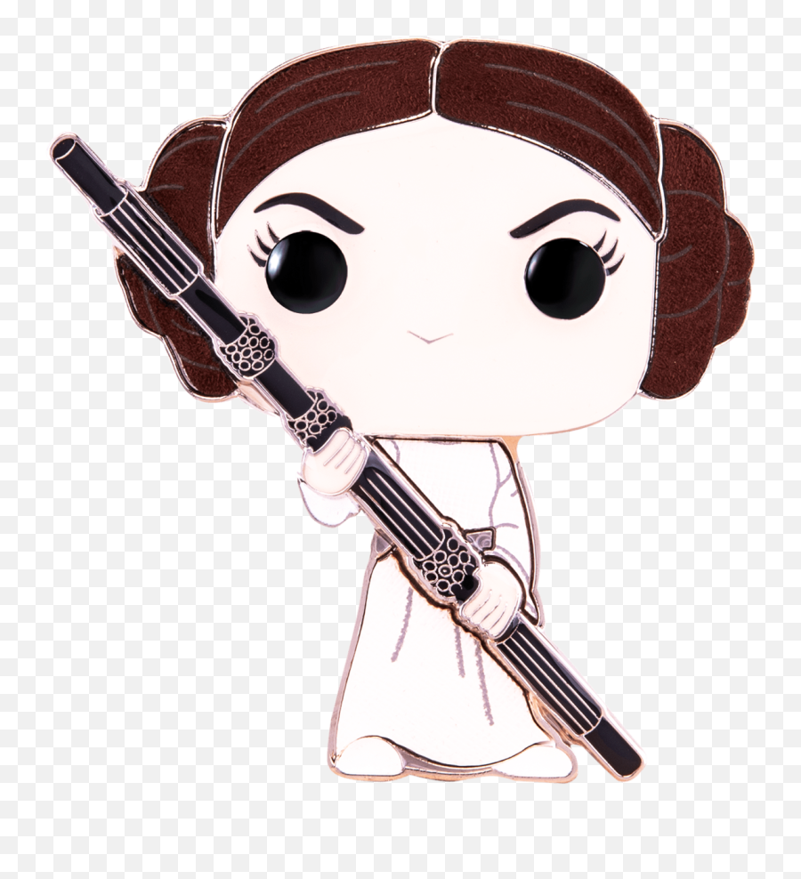 Funko Pop Star Wars - Princess Leia 4u201d Enamel Pin Png,Leia Png