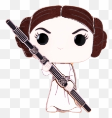 Funko Pop Star Wars - Princess Leia 4u201d Enamel Pin Png,Leia Png