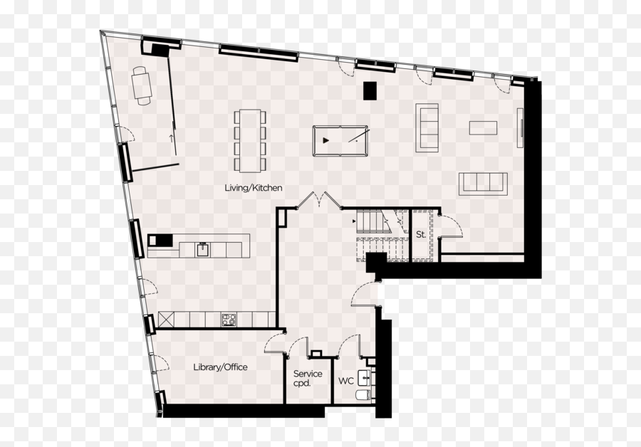South Tower 4 Bed Apartments U2014 Deansgate Square - Floor Plan Png,Bedroom Png