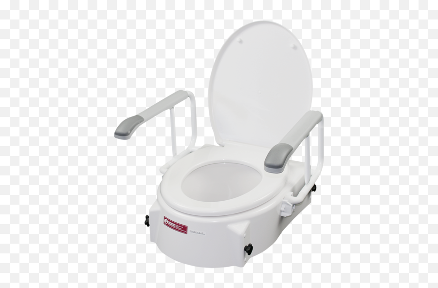 Height Adjustable Toilet Seat Raiser With Arms - Portable Toilet Png,Toilet Transparent