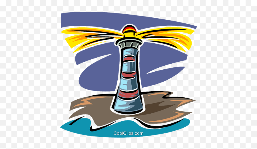 Lighthouse Royalty Free Vector Clip Art Illustration - Illustration Png,Lighthouse Clipart Png