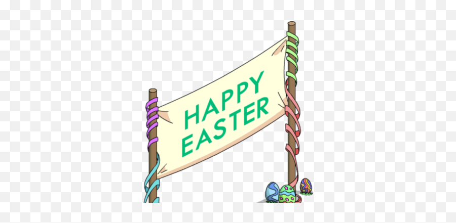 Easter Banner The Simpsons Tapped Out Wiki Fandom - Clip Art Png,Medieval Banner Png