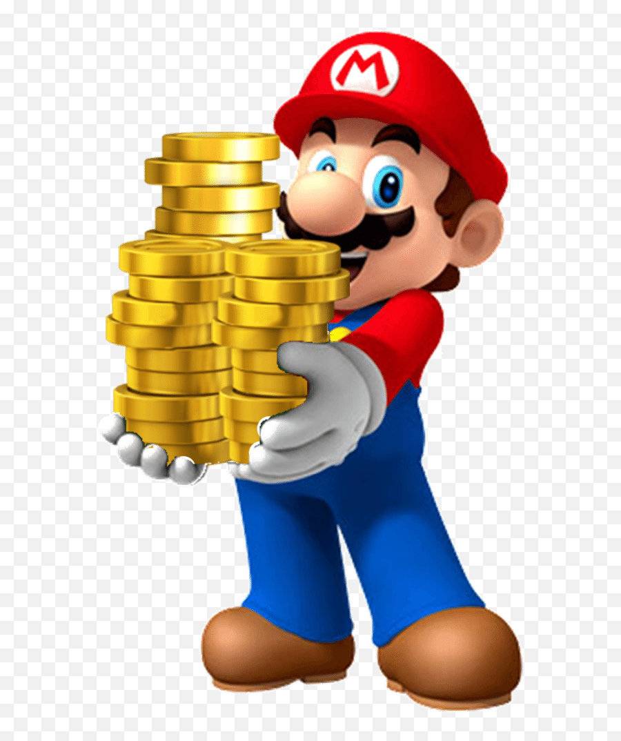 Nintendos Future Is Looking Brighter - Mario With Coins Png,Mario Coin Png