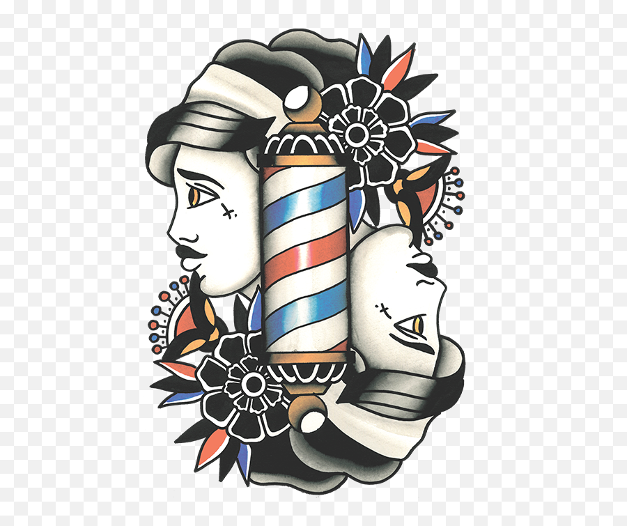 Download Barbet Clipart Male Hairdresser - Barber Shop Logo Lady Barber Vector Png,Hairdresser Png