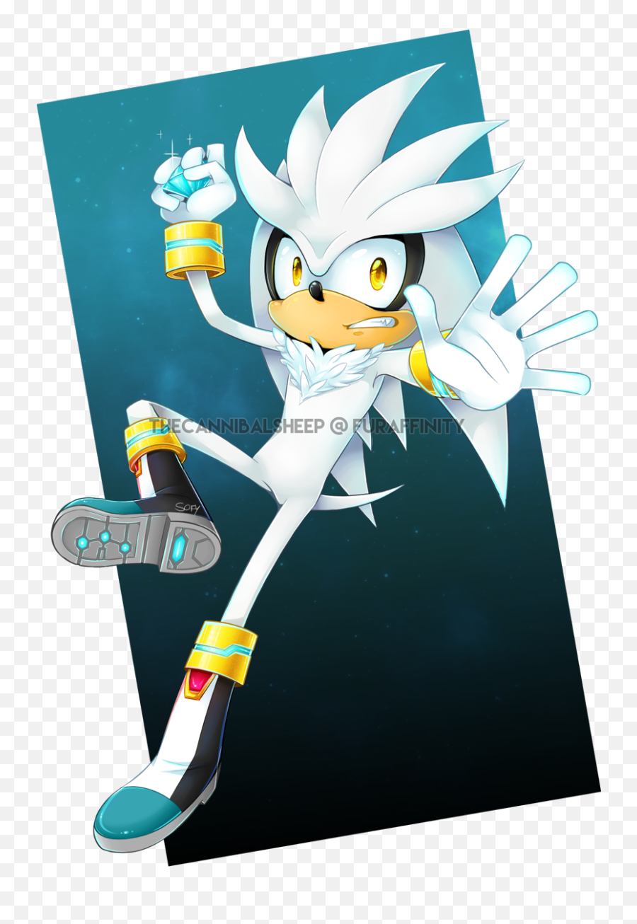 Silver The Hedgehog By Thecannibalsheep - Fur Affinity Dot Cartoon Png,Silver The Hedgehog Png