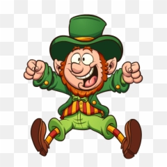 Leprechaun Saint Patrick Day Clover Plant Food For St - Transparent Background Png