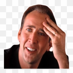 Nicolas Cage Stickers For Telegram - Png