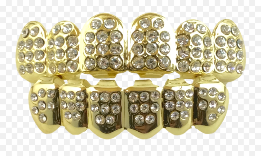 Grillz - Diamond Transparent Teeth Grill Png,Gold Teeth Png