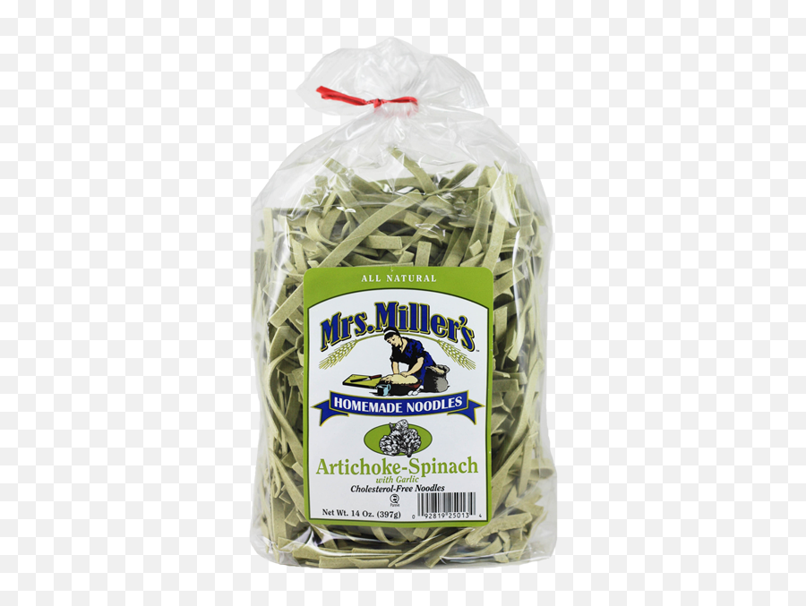 Artichoke - Spinach With Garlic Noodles U2014 Mrs Milleru0027s Homemade Noodles Pasta Png,Spinach Png