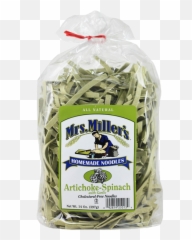 Artichoke - Spinach With Garlic Noodles U2014 Mrs Milleru0027s Homemade Noodles Pasta Png,Spinach Png